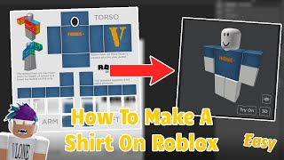 How To Make A Easy Simple Shirt On Roblox Updated [upl. by Guod]