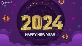 Happy New Year New Year 2024 Whatsapp Status Animation Video  Motion Graphics  After Effects [upl. by Ahtnamys]