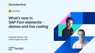 🟠 What’s new in SAP Fiori elements – demos and live coding [upl. by Staten856]