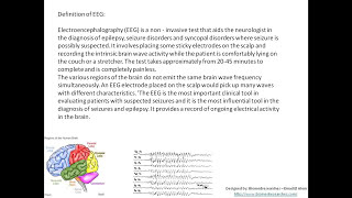 Understanding EEG Part5 EEG quotelectroencephalographyquot test definition Introduction and Orientation [upl. by Htebaras]