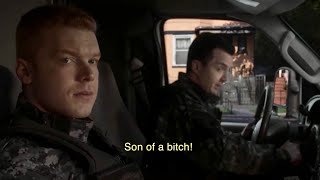 Gallavich amp Terry 11x08 scene 5 “He Likes A Lot of Chinese Food amp Bruce Lee Movies” [upl. by Enneillij108]