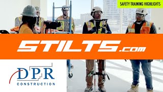 Drywall Stilts Safety Training Highlights  DPR Construction X Stiltscom [upl. by Eltsyrhc702]