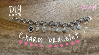 DIY charm bracelet  easy [upl. by Winther]