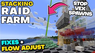 Minecraft Stacking Raid Farm  Adjustments amp Flow [upl. by Xad]