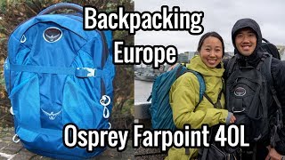 Packing My Osprey Farpoint 40L 2 weeks in Europe Winter [upl. by Ewnihc331]