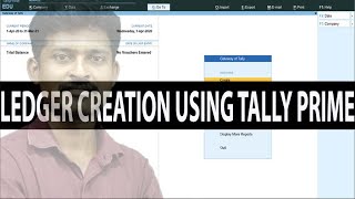 LEDGER CREATION ON TALLY PRIME TAMIL TUTORIAL [upl. by Oicnanev]