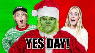 YES DAY in ONE COLOR Grinch Christmas Edition [upl. by Dloreh420]