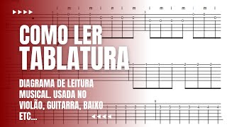 Como ler Tablatura para Violâo Guitarra ukulele e Cavaquinho [upl. by Yzdnil61]