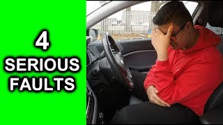 Practical Driving Test Fail Video  4 Serious Driving Faults [upl. by Nevak]