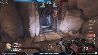 Spart1e vs Av3k 18 playoff QuakeCon 2018 Duel – Quake Champions [upl. by Otrebogad]