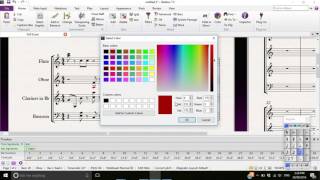 Sibelius Tutorials  Coloring Noteheads [upl. by Akihsal]