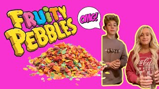 HOW TO MAKE A FRUITY PEBBLES SMOOTHIE AT HOME  BREAKFAST DESSERT CEREAL SMOOTHIE [upl. by Akerehs]