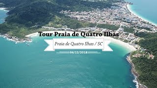 Bombinhas  SC  Tour na Praia de Quatro Ilhas [upl. by Magas]