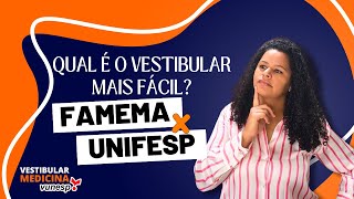 Qual é o vestibular de medicina mais fácil FAMEMA ou UNIFESP [upl. by Ninazan289]