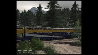 trainz22 Trainz 22 I Canadian Rocky Mountains  Rocky Mountaineer Westbound Tourist I 4K [upl. by Stephi]