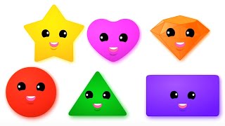 Shapes Song Learning Video and Shapes Rhymes for Kids [upl. by Eras]