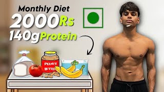 140g Protein Vegetarian Weight Loss Diet Plan In 2000 Rs A Month  Full Day Of Eating [upl. by Nomae]