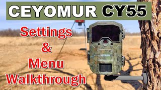 🦌 Ceyomur CY55 Trail Camera Menu and Settings Walkthrough Guide 📸 [upl. by Aidni]