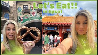 Epcot Food for Picky Eaters  Walt Disney World  Lotus Blossom Cafe Regal Eagle Smokehouse amp More [upl. by Reisch]