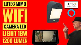 Lutec Mimo Camera Light LED 18W 1200 lumen with Echo Connected Viewing [upl. by Nessie]