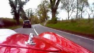 AC Cobra 427 side oiler road racing in Scotland 2012 fast ride lots of power and revs [upl. by Aissak]