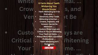 Facts About Teeth Whitening shorts [upl. by Atires157]