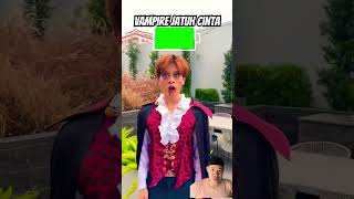 Pura pura jadi vampir halloween comedy funny cosplay anime prank alanarmy vampire [upl. by Tlevesoor]