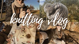 knitting vlog  whales amp wool  hayleys space [upl. by Balbinder]