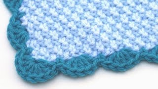 Crochet for Knitters  Scalloped Edge [upl. by Hedwiga]