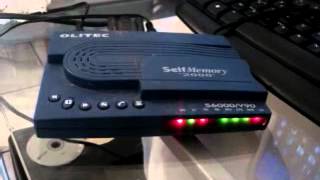 Dial up fax modem connecting Olitec self memory [upl. by Yrian630]