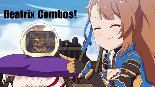 GBVS Rising Beatrix Combos in Less Than 3 Minutes [upl. by Swigart755]