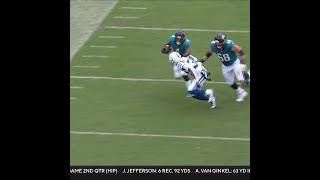 Tank Bigsby catches for a 28yard Gain vs Indianapolis Colts [upl. by Ekaterina]