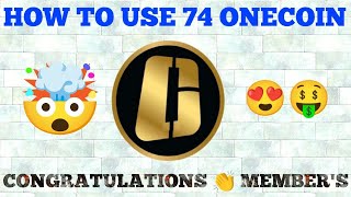 ONECOIN NEWS TODAY 74 ONECOIN HOW TO USE IN ONE TIME [upl. by Levona]