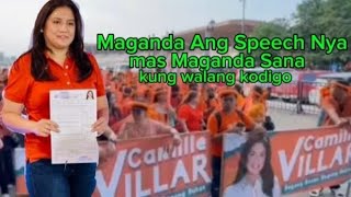 Camille Villar Kulang pa sa Karanasan Para maging isang Senador ng Bayan [upl. by Steinberg]