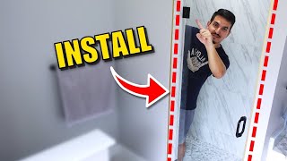 From Start to Finish Installing Shower Door Glass Made Simple [upl. by Anaytat]