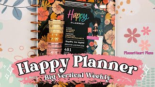 Big Vertical Happy Planner  Decorate with Me w Beautiful Breathe Live Explore Stickers [upl. by Nrojb]