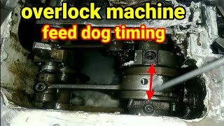 overlock machine timing  overlock machine feed dog timing [upl. by Adnilem]