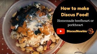 How to make Discus fish food  Beefheart  Porkheart mix [upl. by Rratsal]