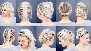 TOP 10 BEST SHORT HAIRSTYLES 2016  Milabu [upl. by Iormina]