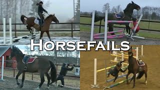 VÅRA ROLIGASTE AVRAMLINGAR amp FAILS  Horse Fail Compilation [upl. by Nibot719]