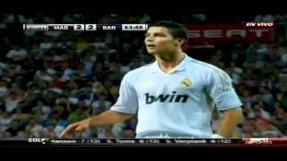 Cristiano Ronaldo free kick vs Barcelona 1482011 SuperCup match  slow MO [upl. by Arahsit]