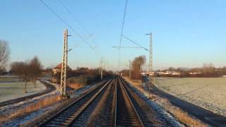 Führerstandsmitfahrt Karlsruhe Hbf Wiesloch Walldorf Teil 22 [upl. by Martinez143]