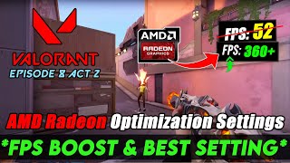 AMD Radeon Best Settings For Valorant Episode 8 Act 2  Valorant Episode 8 Act 2 FPS Boost Guide [upl. by Collis]