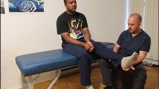 Osteopathic Treatment Seated Knee [upl. by Ayekel]