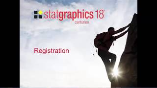 Statgraphics 18 Registration [upl. by Ojibbob166]