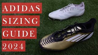 Adidas Football Boots Sizing Guide 2024 [upl. by Ahsieyt187]