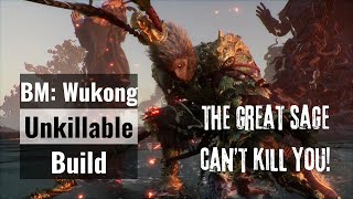 Black Myth Wukong  Unkillable Build Destroys The Great Sage [upl. by Rehpotsihrc66]