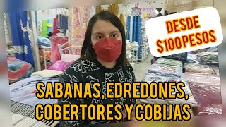 🛏 Te enseño la FABRICA DE SABANAS EDREDONES COBERTORES Y COBIJAS 📢🔔🔔 MAS BARATO en CDMX MAYOREO [upl. by Cod]