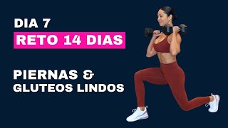 Rutina para aumentar GLUTEOS y PIERNAS  RETO  CALENDARIO 14 DIAS  7 [upl. by Adnauqahs836]