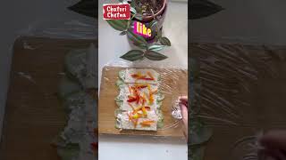 Cucumber Sushi Roll  2 Minute mein khatam bhi ho jayega  Fireless Cooking Recipe shorts [upl. by Seidnac]